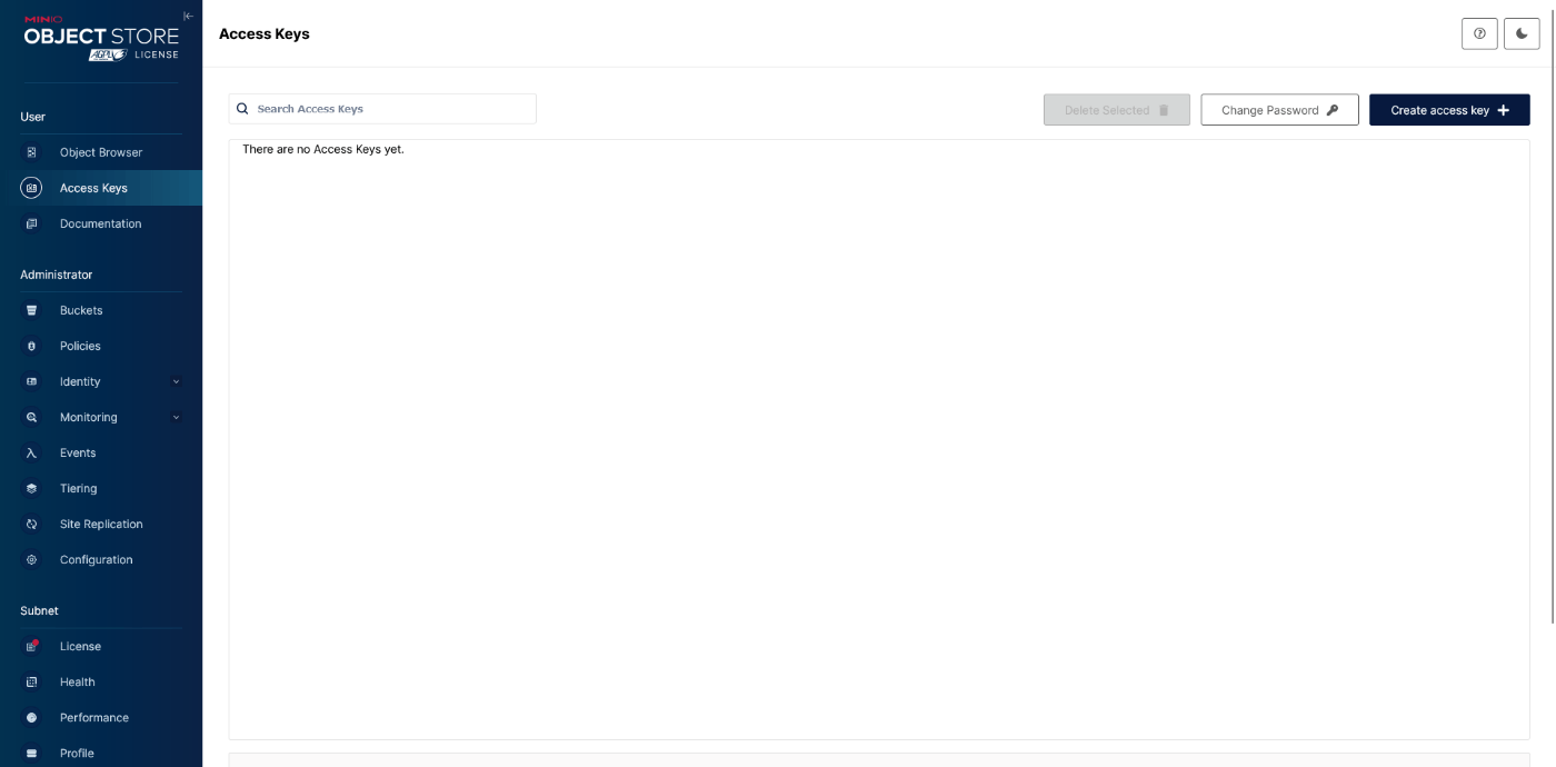 Access Keyを作ろう｜MinIOの 薄い薄い本