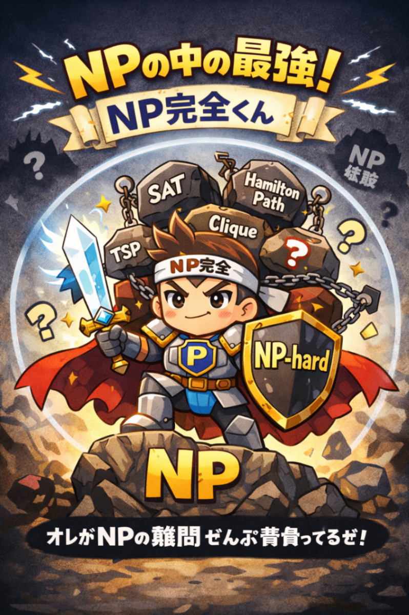 NPの中にいながらNPの全てを背負い込むNP完全くん