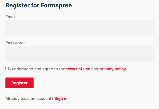 アカウント作成