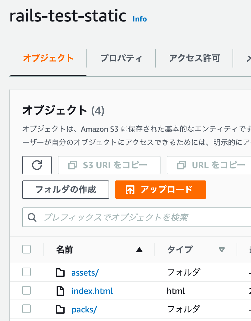 S3バケットの画像