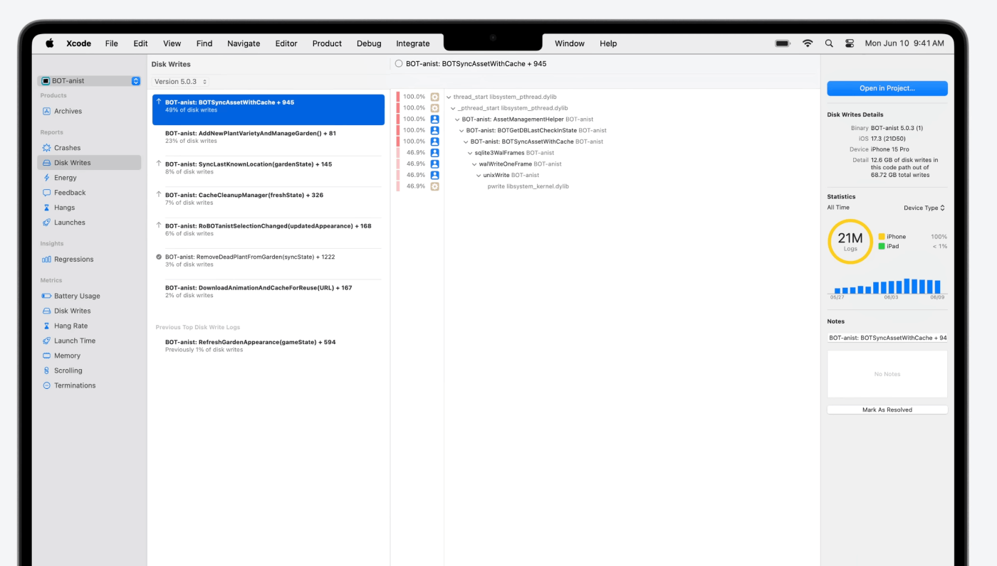 Disk write