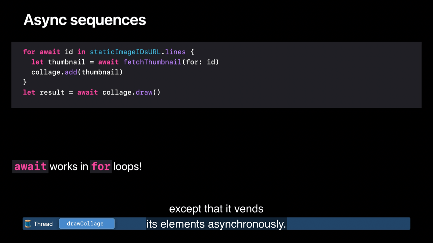 Async sequence