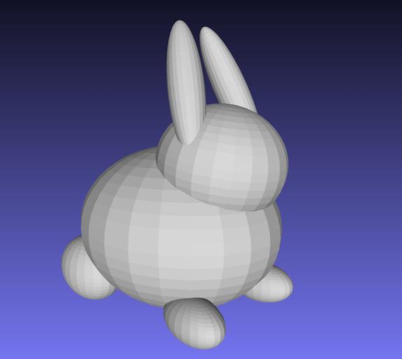 かわいいうさぎの3Dモデル