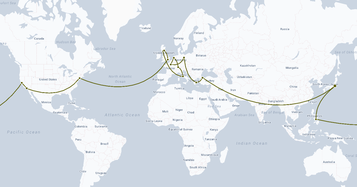 Travel Trajectory Map