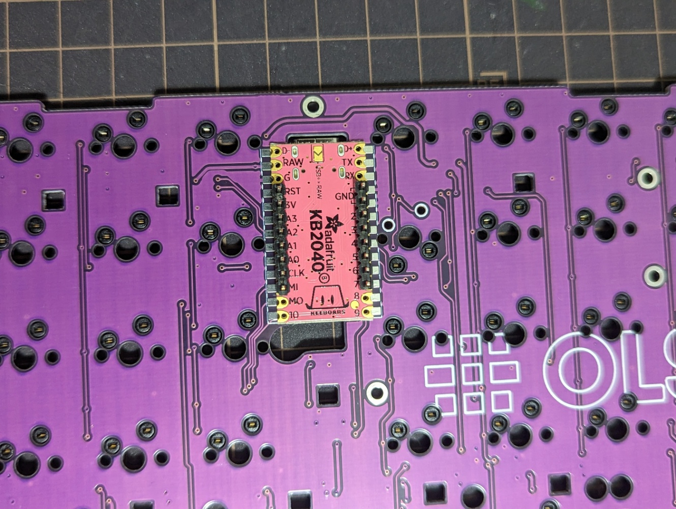 部品実装 (KB2040)｜OLSK60 ビルドガイド