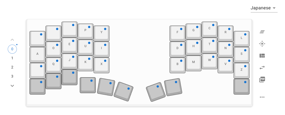 Keyball39キーマップ記録