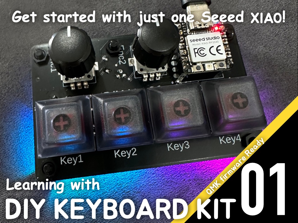 オリジナルDIYキーボードキット組み立て方法 - DIY kit 01 - Keyboard