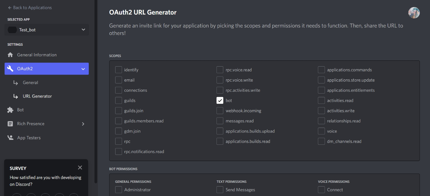 OAuth2 URL Generator