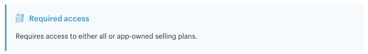 SellingPlan