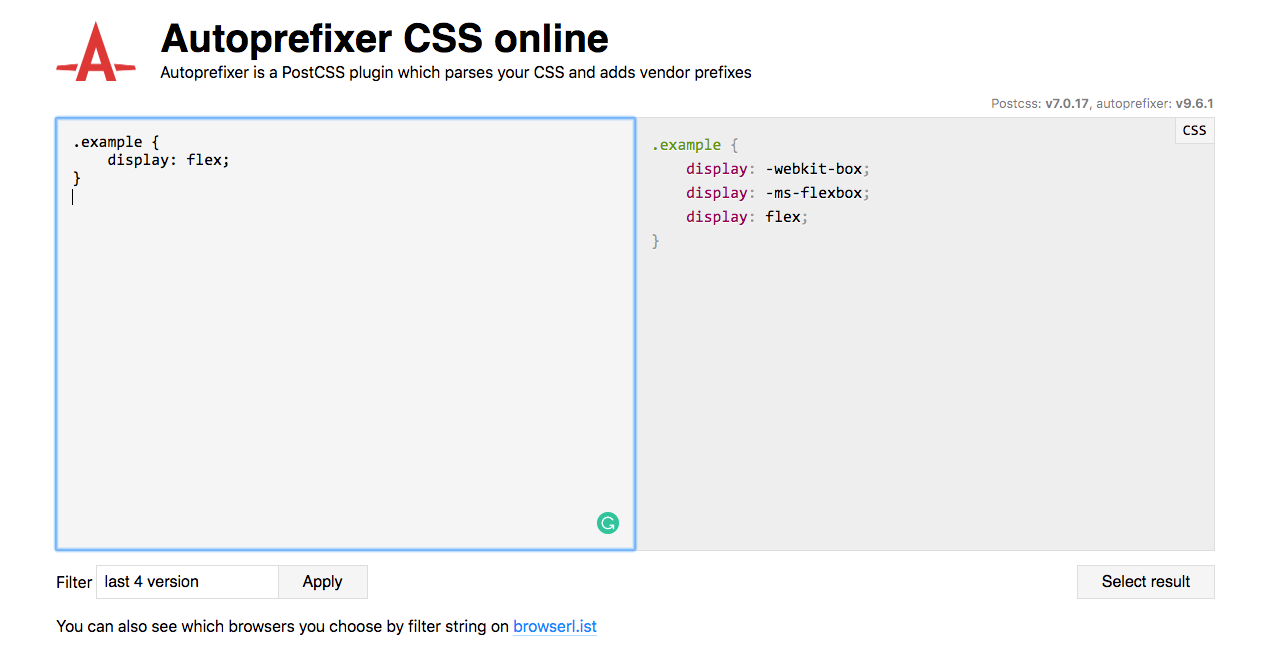  vendor prefixes lesson 4 flexbox