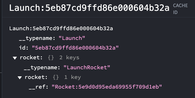 参照に置き換わったRocketオブジェクト