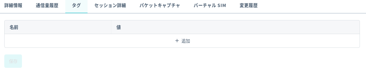 タグ情報。綺麗さっぱり空になっている