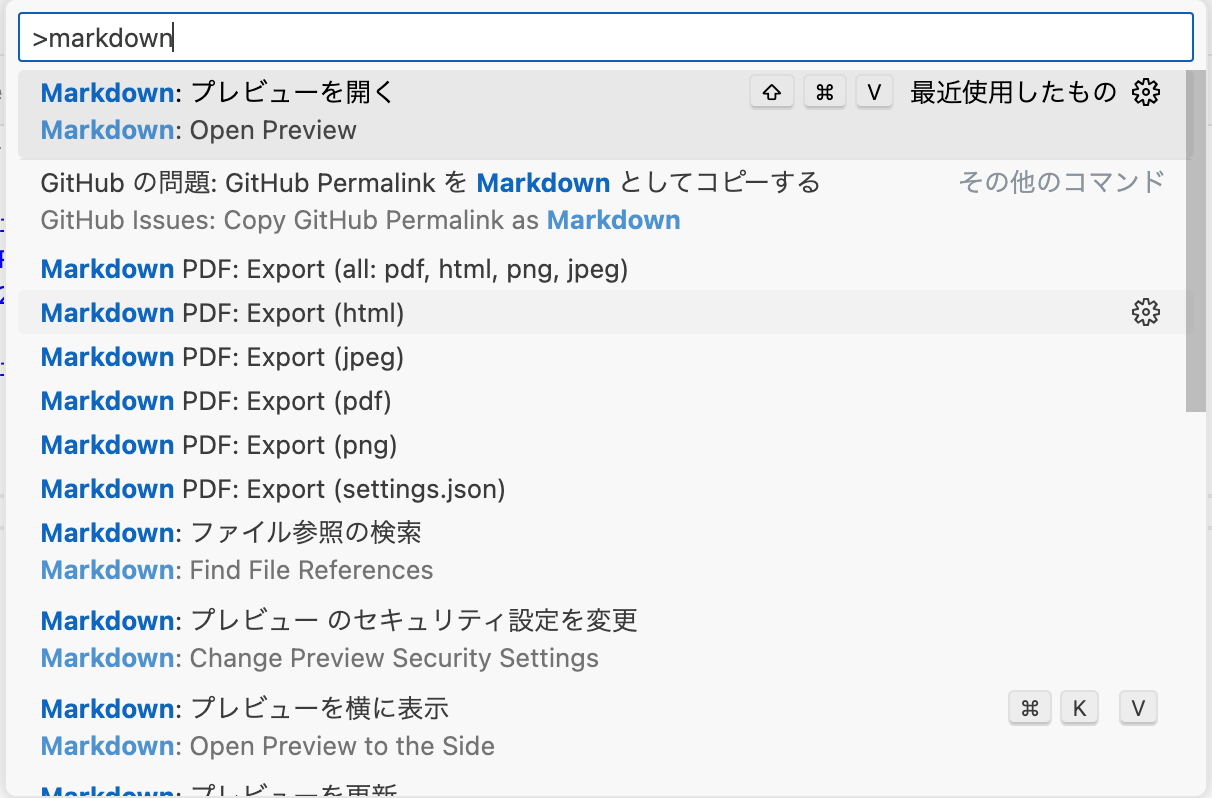 markdownプレビュー