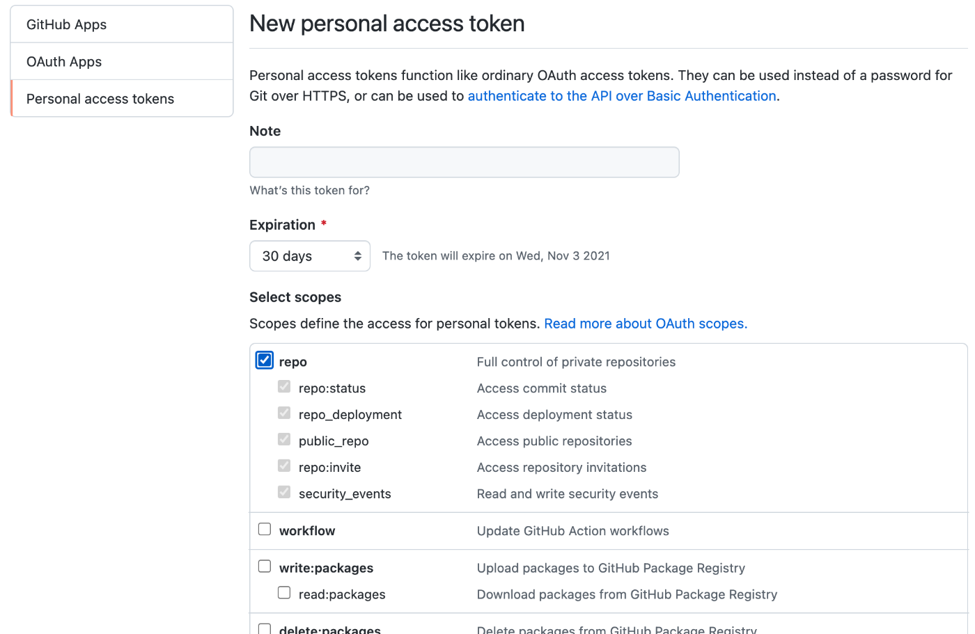 Managing your personal access tokens - GitHub Docs