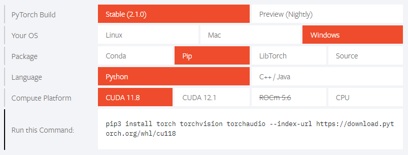 INSTALL PYTORCH