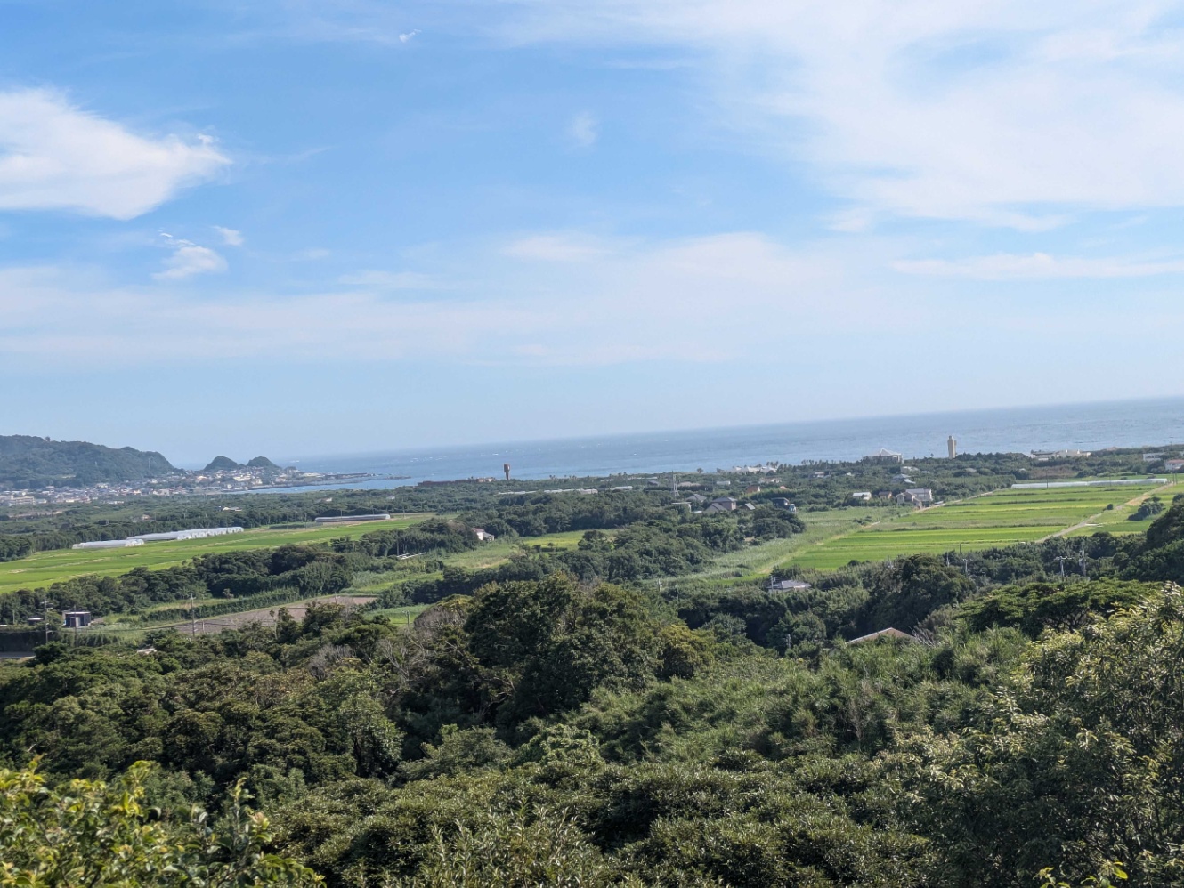合宿施設から眺める景色