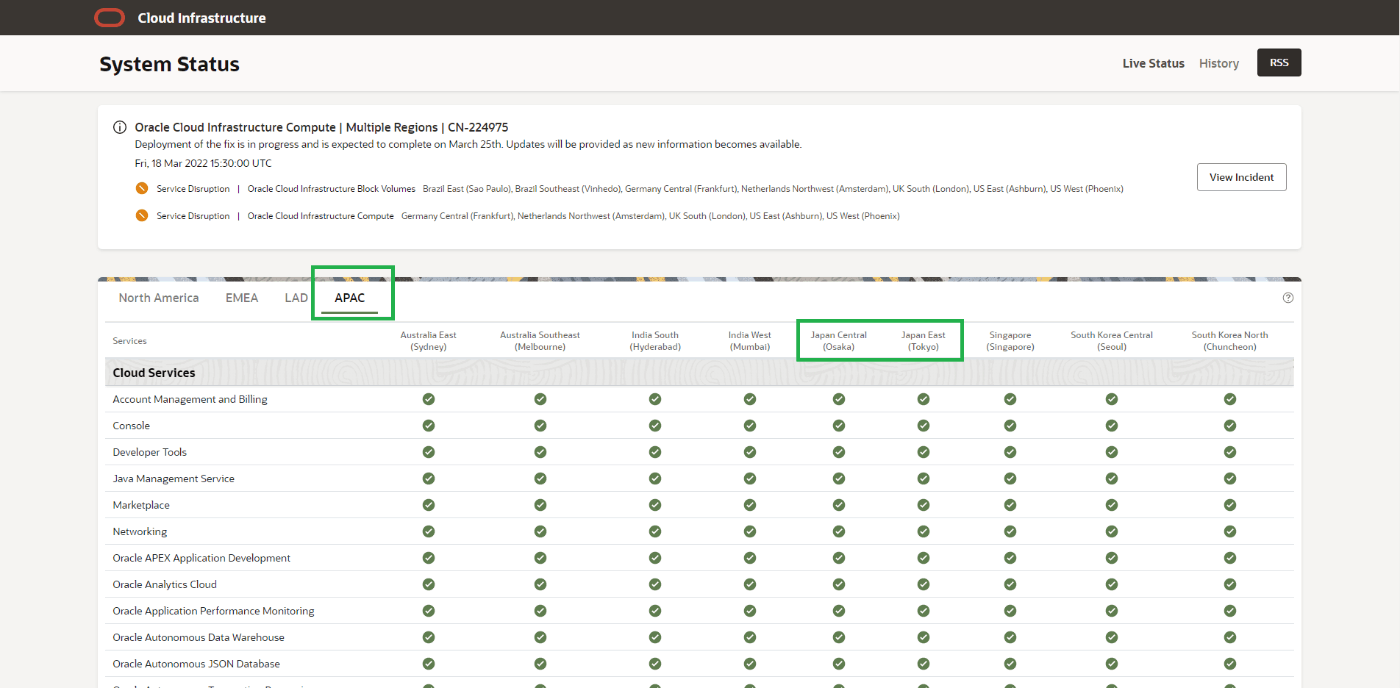 OCI-Status-APAC