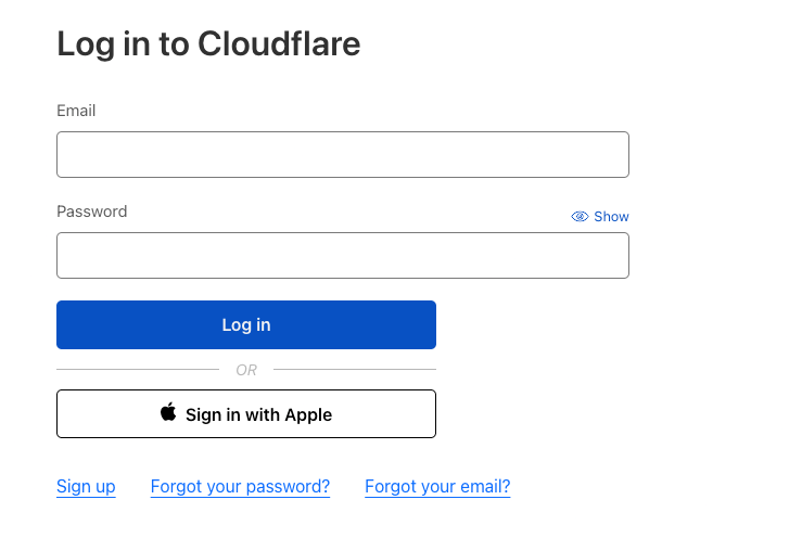 cloudflareログイン