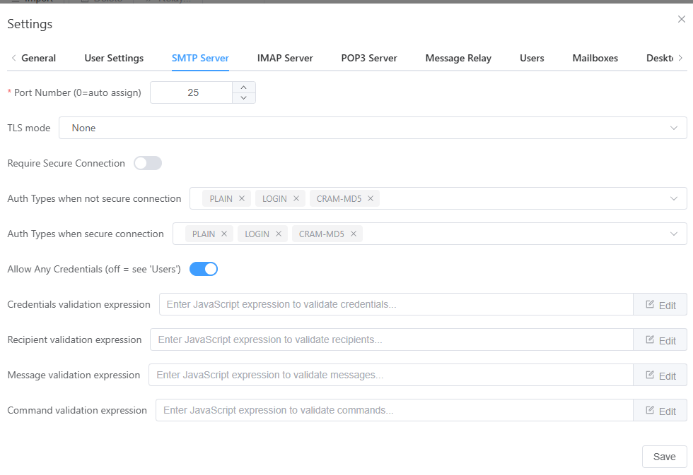 smtp4devを使ったメール送信テスト