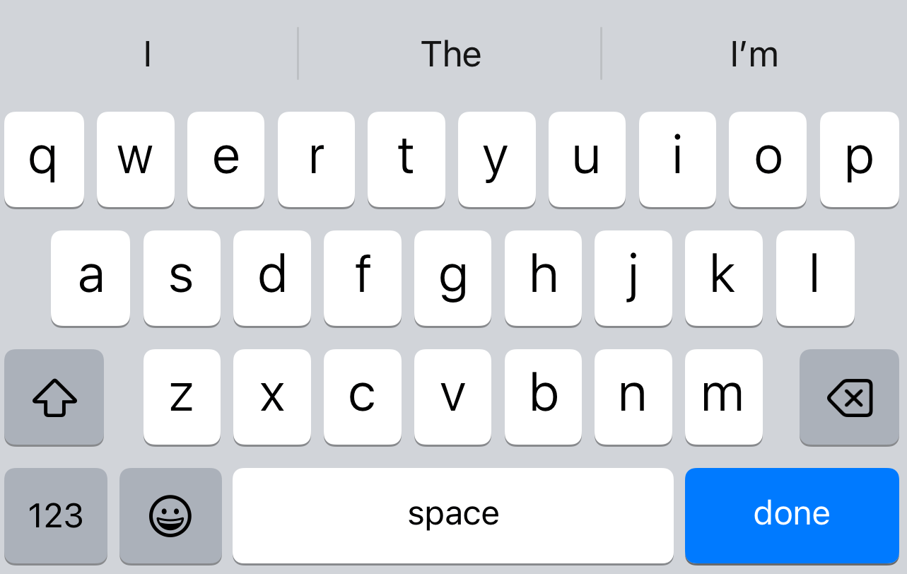 iOS Keyboard