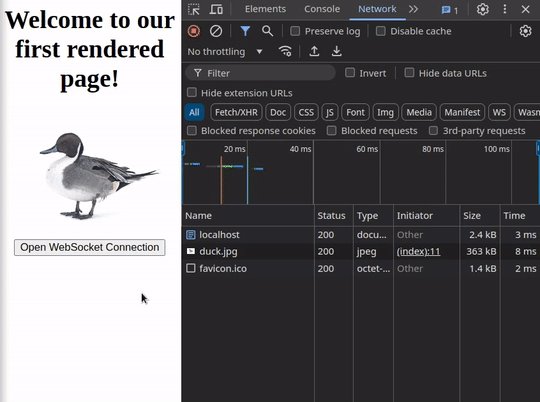 WebSocket動作確認