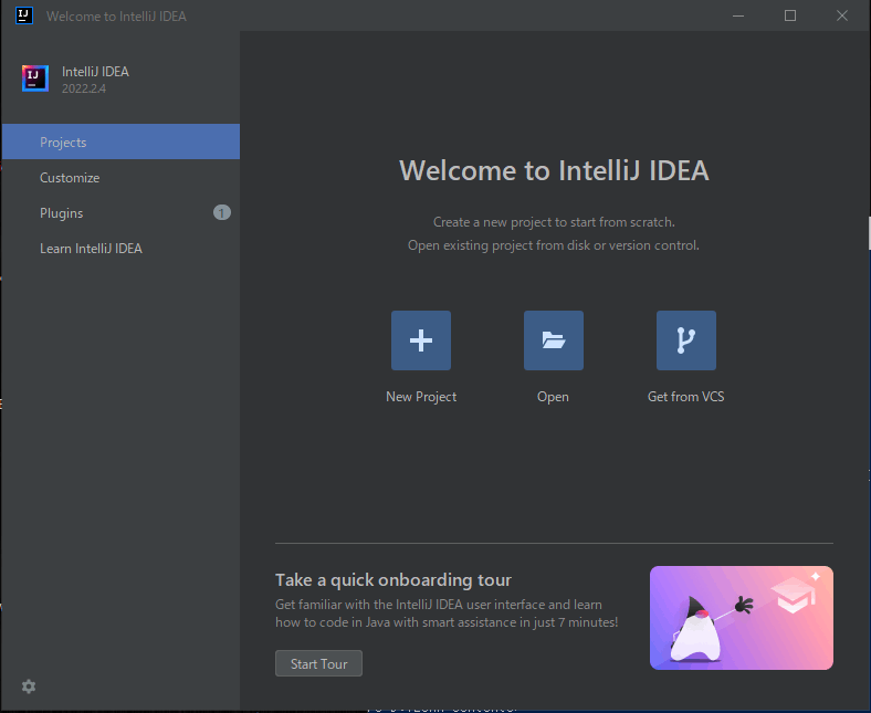 IntelliJ Welcome