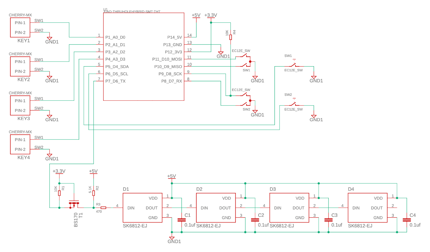 キーボード基板回路図