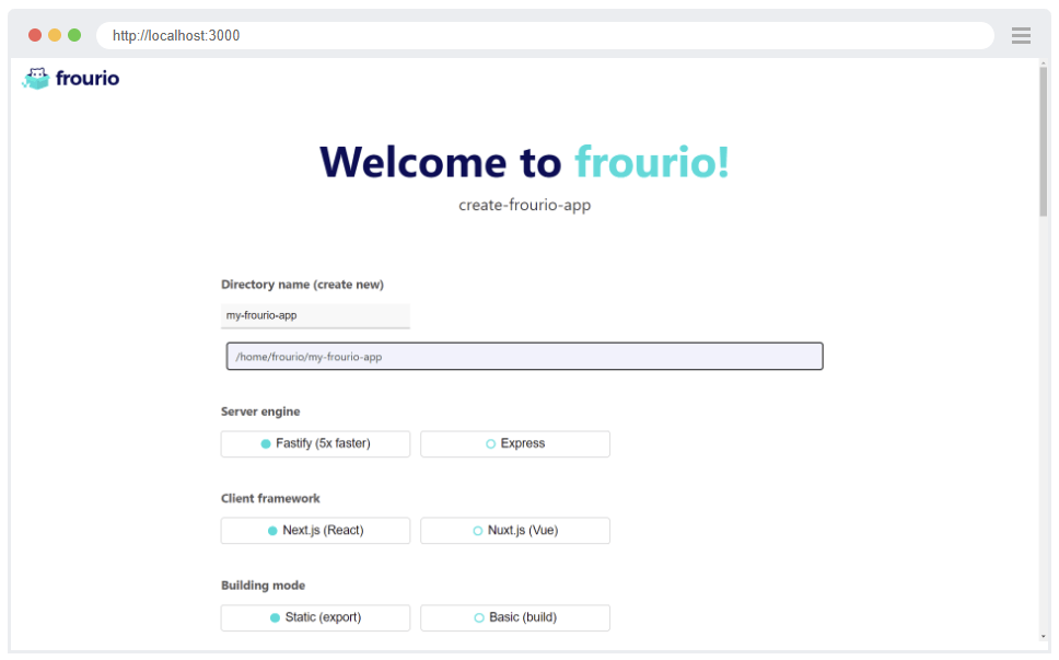create-frourio-app