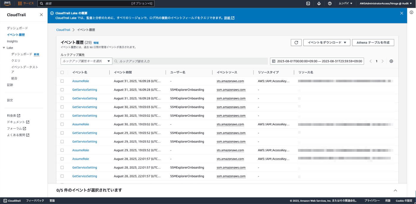 不要になったAWSアカウントの閉鎖