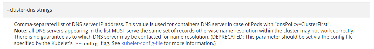 kubelet-cluster-dns-flag