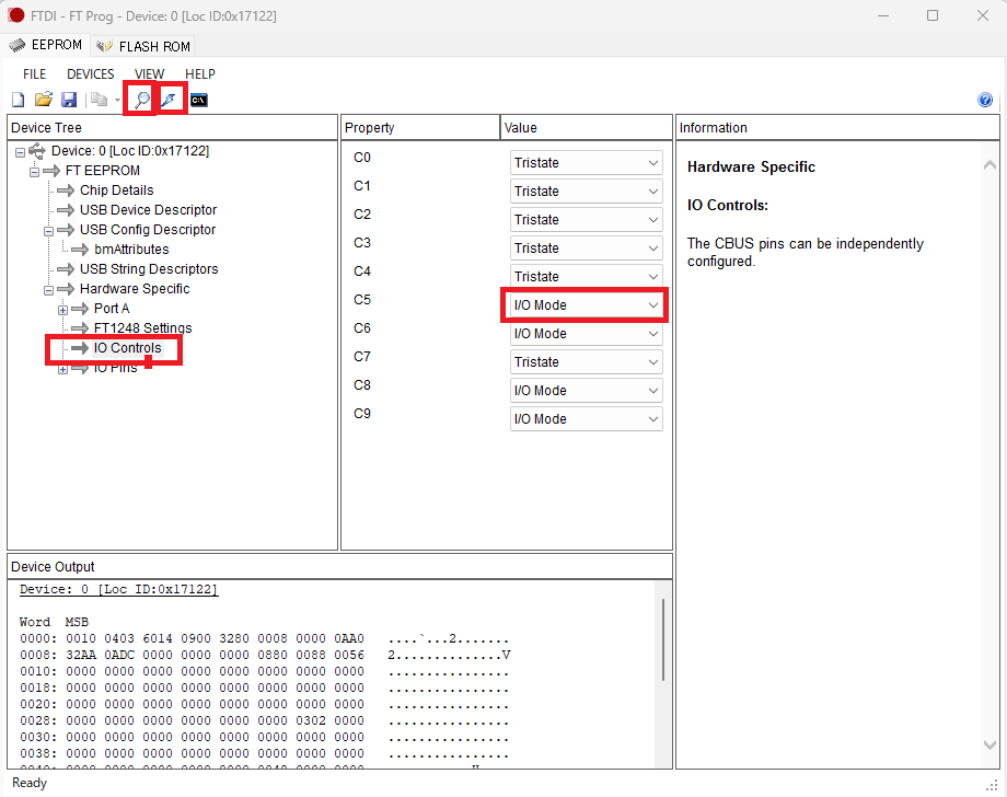 FT232H EEPROM書き込み