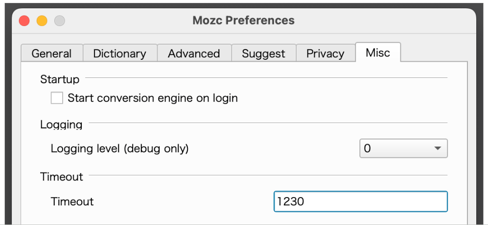 Mozc Preferences