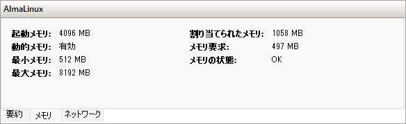 メモリ要求