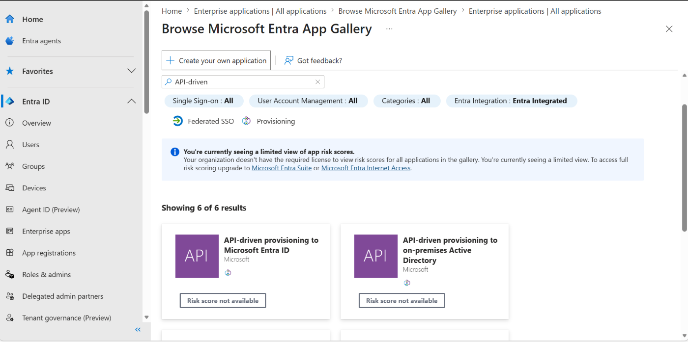「SC‑Identity」Microsoft Entra ID：API‑Driven User Provisioning 構築ガイド