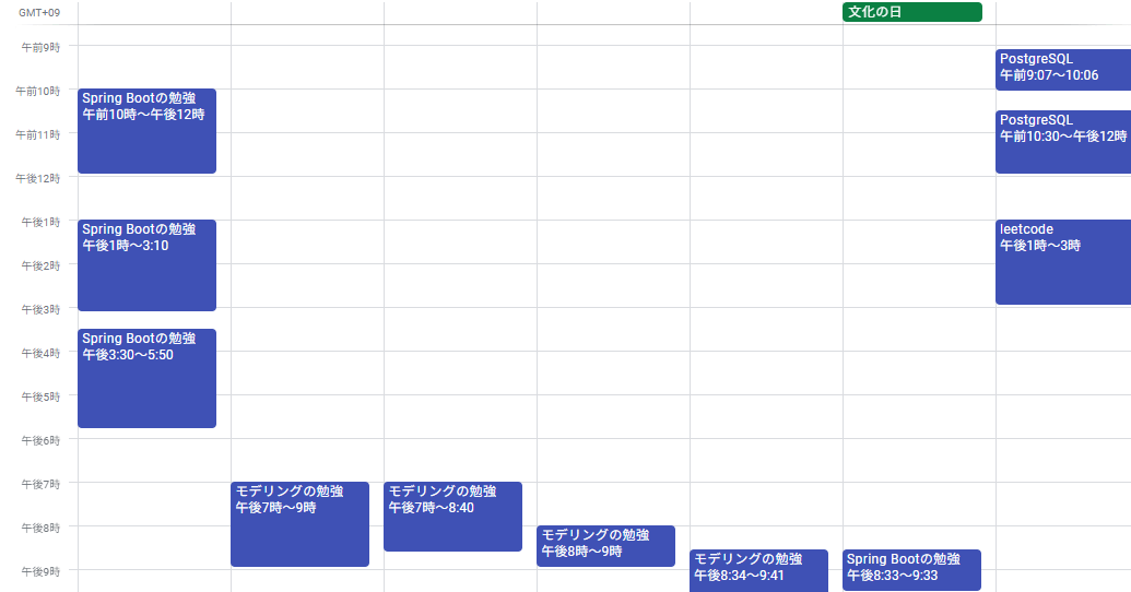 図6. カレンダーの様子