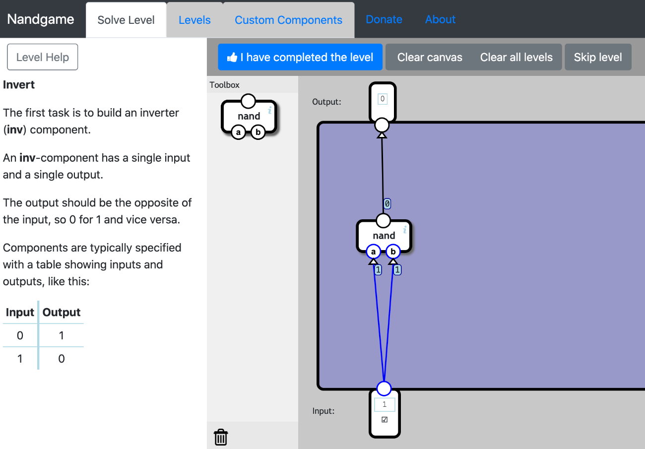 The Nand Game