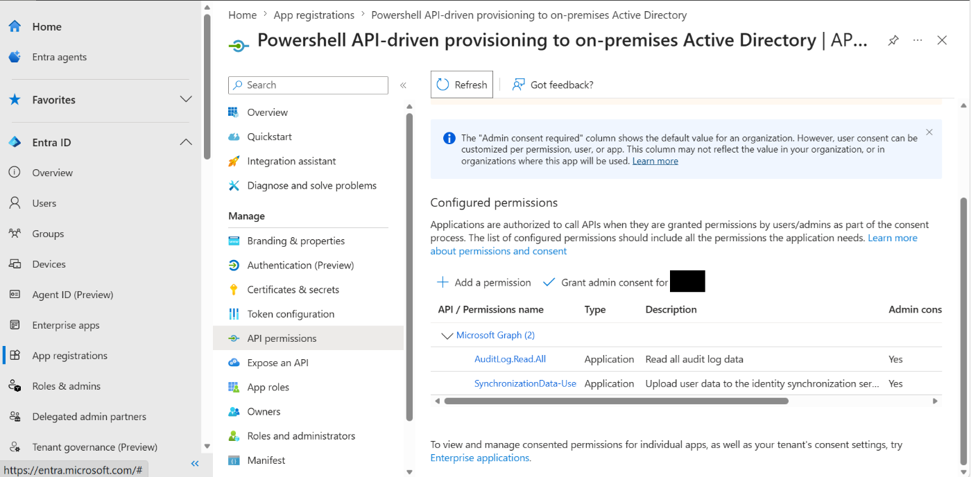 「SC‑Identity」Microsoft Entra ID：API‑Driven User Provisioning 構築ガイド