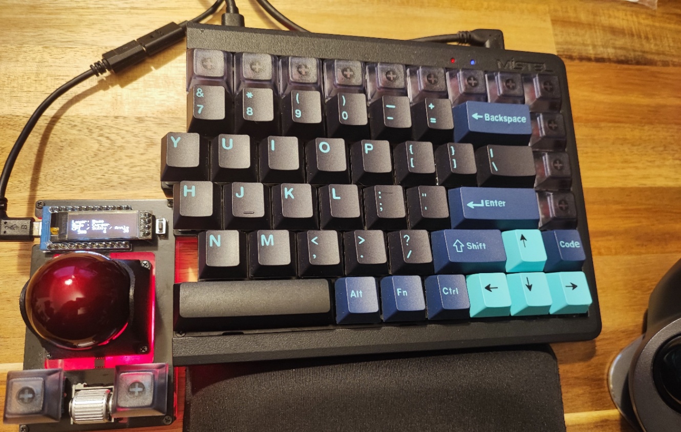 自作キーボード(Keyball44)デビューしました 自作キーボード(Keyball44)デビューしました