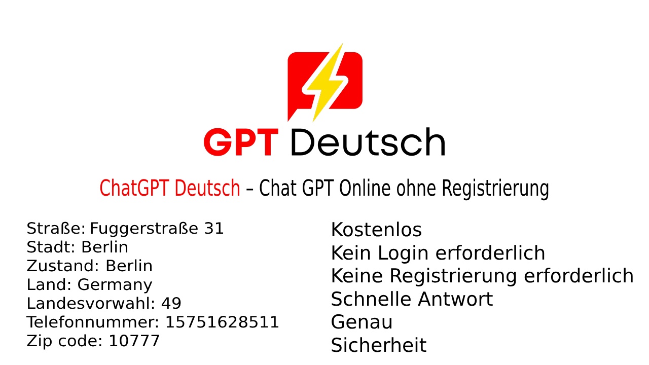 ChatGPT Deutsch - GPTDeutsch.de
