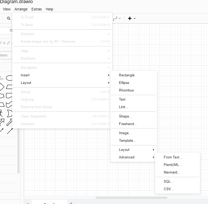 diagrams.net(旧draw.io)の外部入力機能