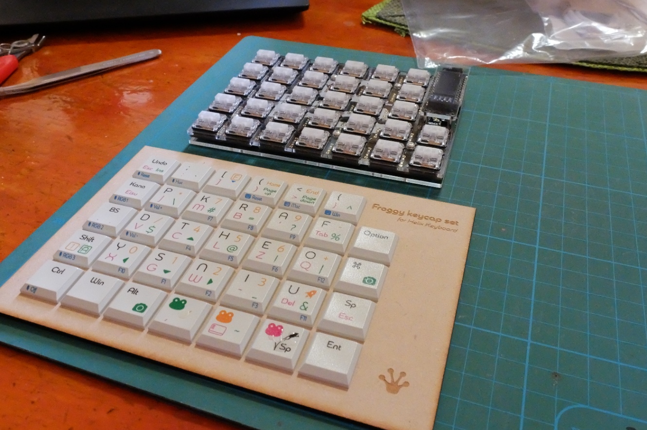 自作キーボード geon frog mini silver+secpp.com.br