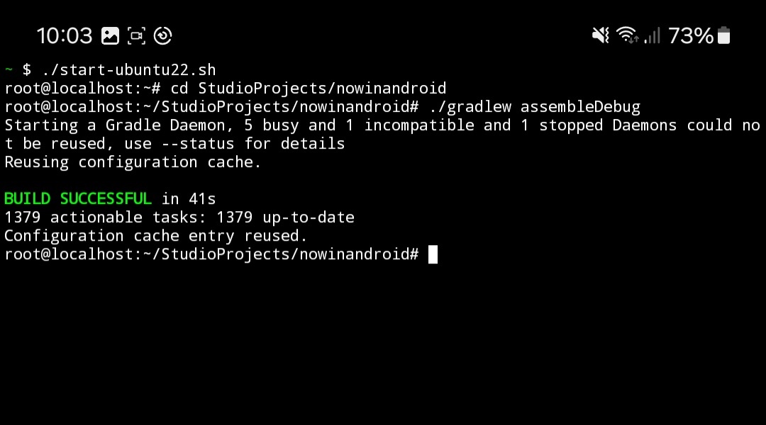 ./gradlew assembleDebug
