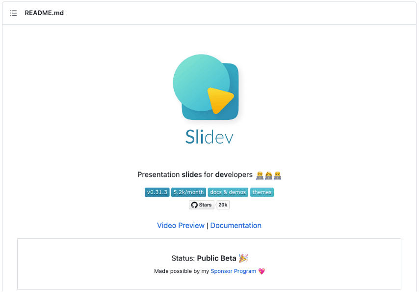 Slidev README