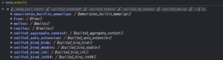wasm.exportsの公式サイトの結果画像