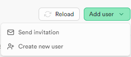 SupabaseのAdd userボタン