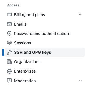 SSH and GPG keys