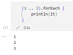 VS Code上のJupyter NotebookでKotlinが実行できている図
