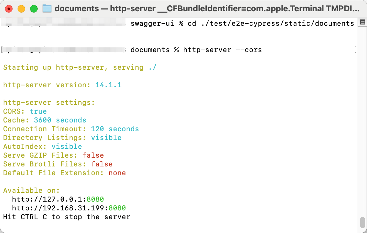 http-server --cors