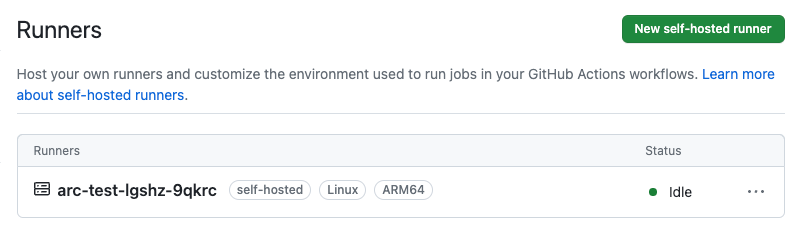 GitHub Actions Runner Controller (ARC) を試す