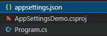 appsettings.jsonを作成